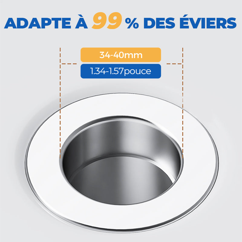 Achetez 1, Recevez 1 Gratuit — Filtre de Vidange Universel pour Évier: Retient les Déchets sans Bloquer l’Eau, Installation Facile et Nettoyage Rapide