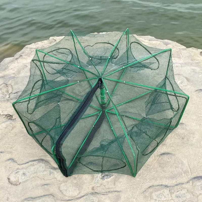 Filet de pêche renforcé et auto-pliable, compact et pratique à ranger