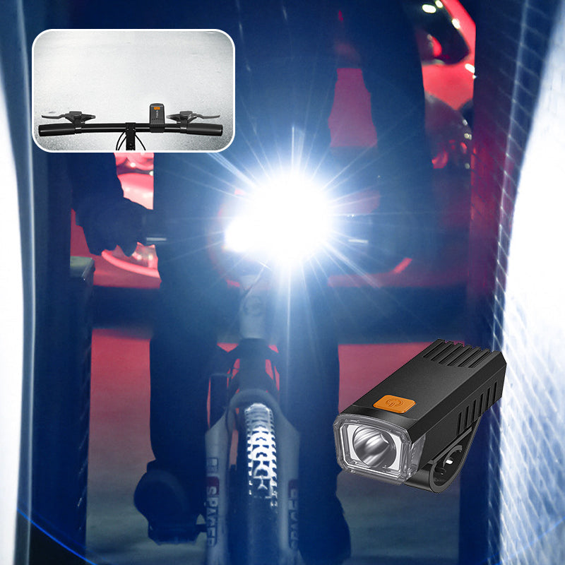 Phare avant vélo rechargeable étanche avec clip – éclairage puissant et facile à installer