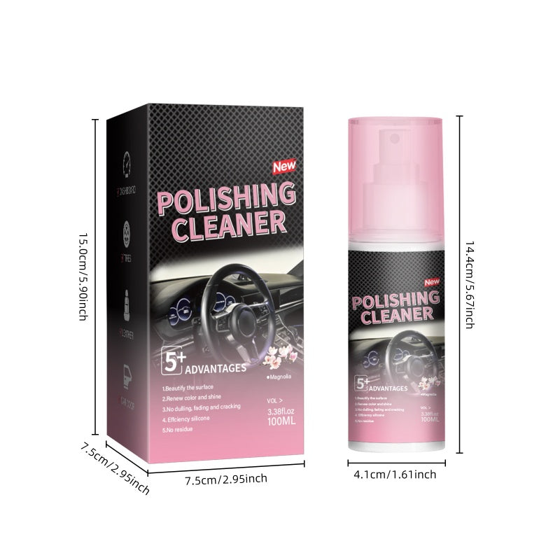 🚗Nettoyant lustrant pour l'intérieur des voitures-🔥🔥Mise à jour du produit et renouvellement de l'emballage📣