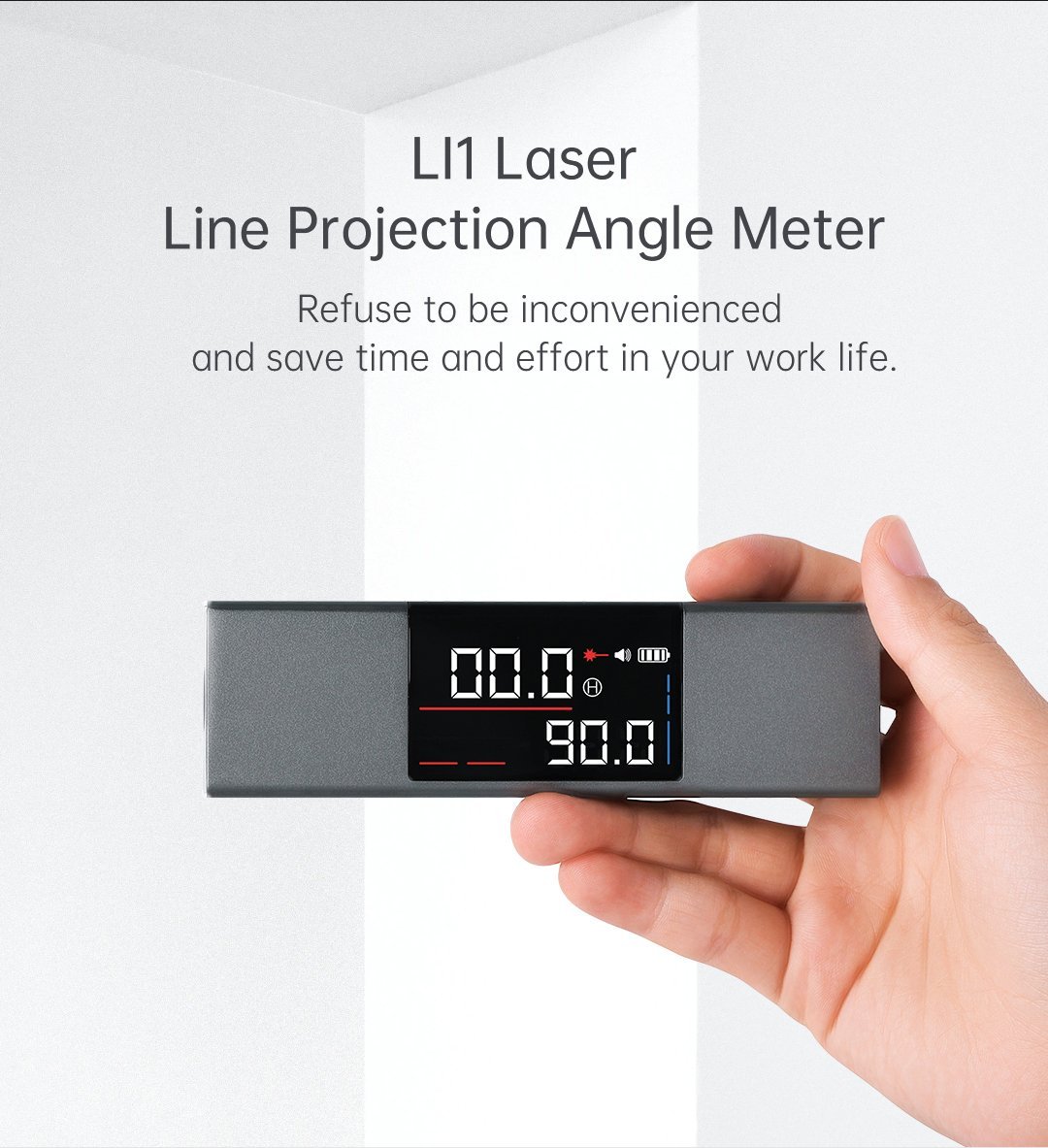 📐 Règle d'Angle Laser et Rapporteur – Mesures Précises et Lecture Facile