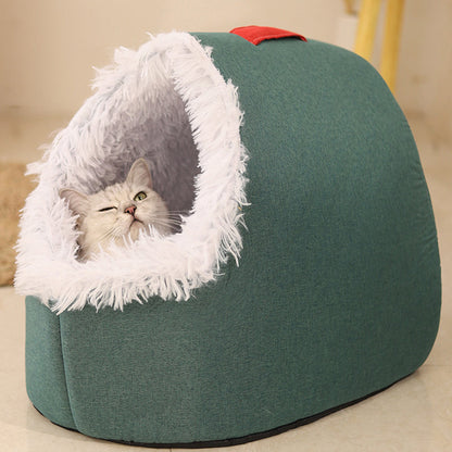 Lit d'hiver ultra chaud et douillet pour animaux de compagnie — 50% de réduction 🐾💥