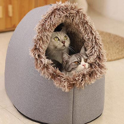 Lit d'hiver ultra chaud et douillet pour animaux de compagnie — 50% de réduction 🐾💥