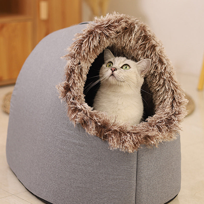 Lit d'hiver ultra chaud et douillet pour animaux de compagnie — 50% de réduction 🐾💥