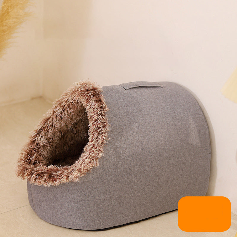 Lit d'hiver ultra chaud et douillet pour animaux de compagnie — 50% de réduction 🐾💥