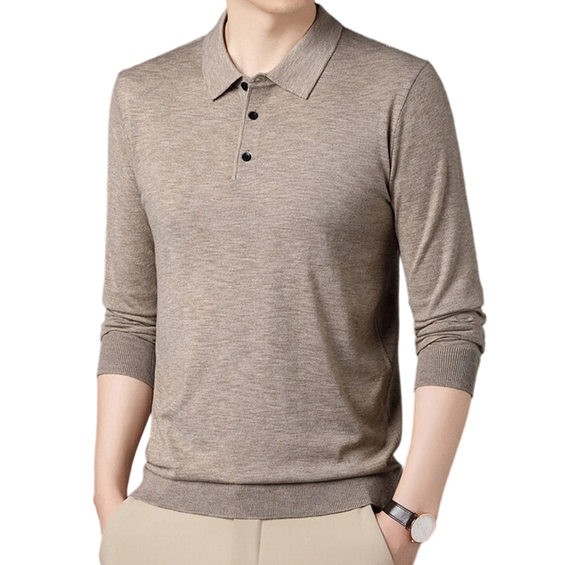 Pull à manches longues doux et confortable pour homme