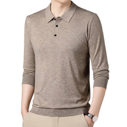 Pull à manches longues doux et confortable pour homme