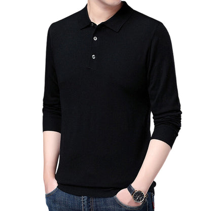 Pull à manches longues doux et confortable pour homme