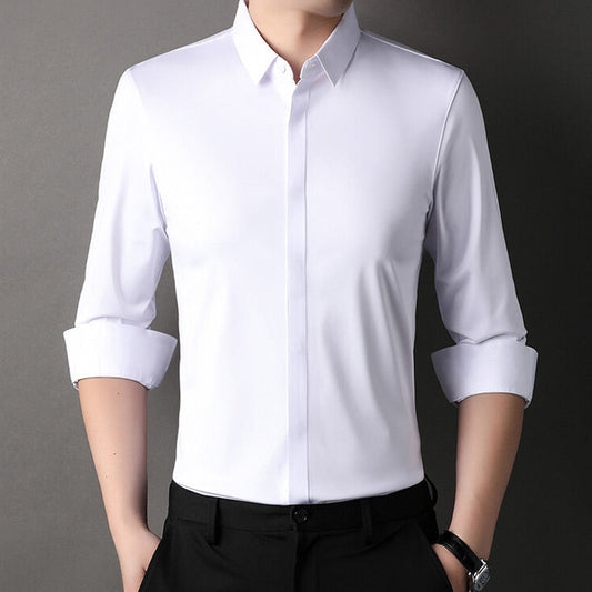 Chemise Habillée Extensible Infroissable pour Hommes