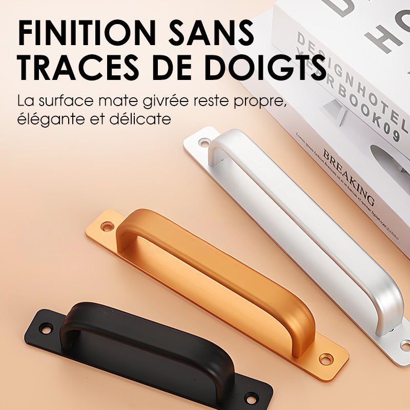 Poignée de porte en alliage d’aluminium - design moderne, robuste et légère