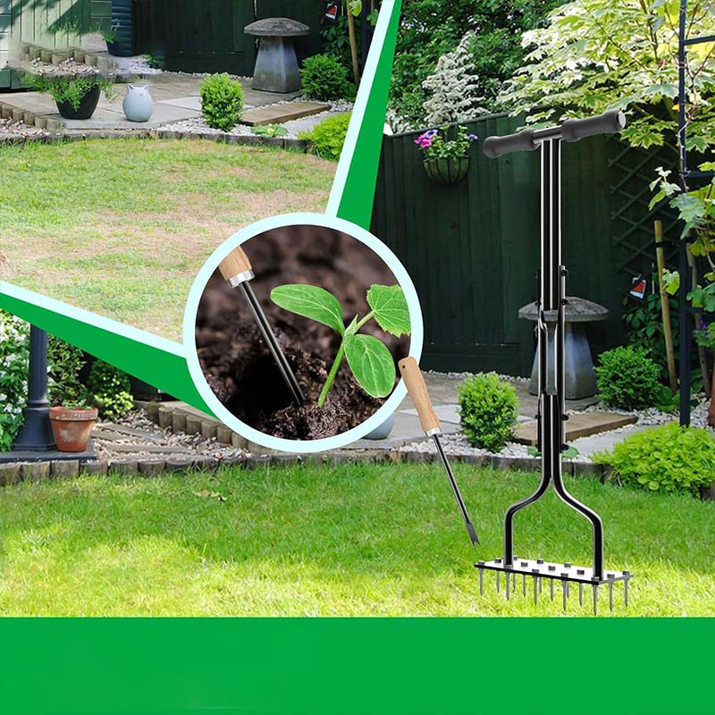 Aérateur de pelouse automatique – nettoyage efficace de la saleté et des feuilles