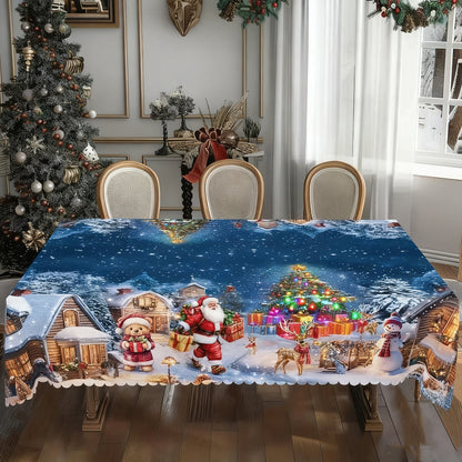 Nappe élégante à motif de Noël – 46% de réduction, stock limité