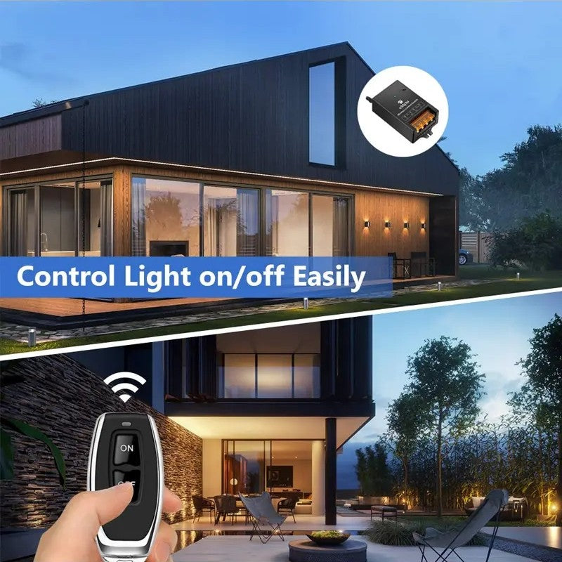 Interrupteur sans fil avec kit récepteur – commande à distance, installation sans câblage