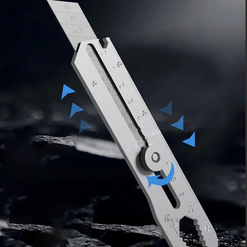 Couteau utilitaire polyvalent à lame rétractable et cassable - pratique et robuste