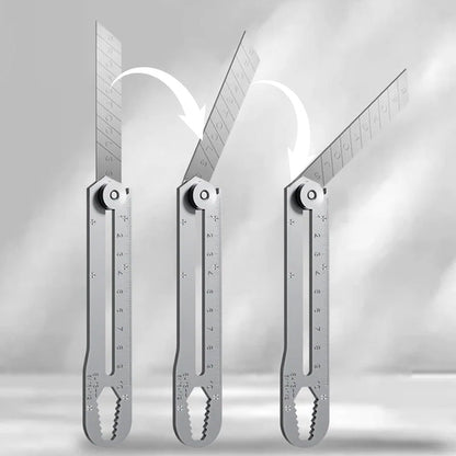 Couteau utilitaire polyvalent à lame rétractable et cassable - pratique et robuste