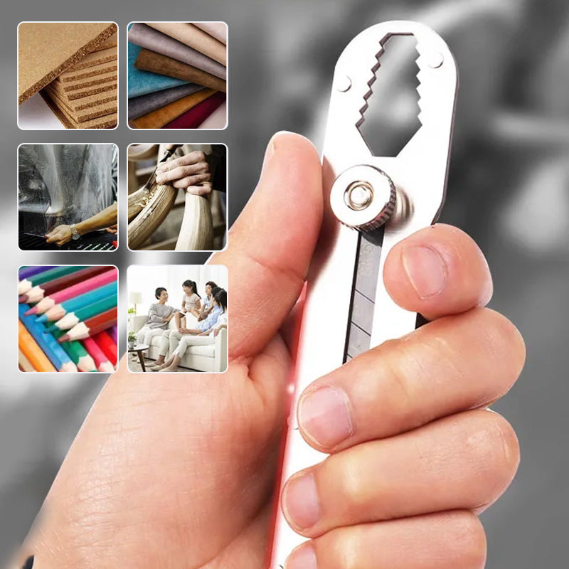 Couteau utilitaire polyvalent à lame rétractable et cassable - pratique et robuste