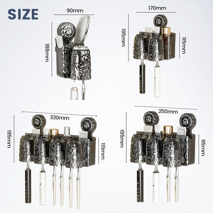 Porte-brosses à dents mural multifonctionnel – rangement pratique et élégant