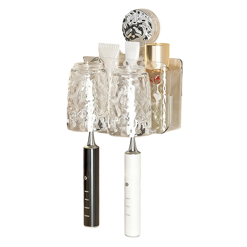 Porte-brosses à dents mural multifonctionnel – rangement pratique et élégant