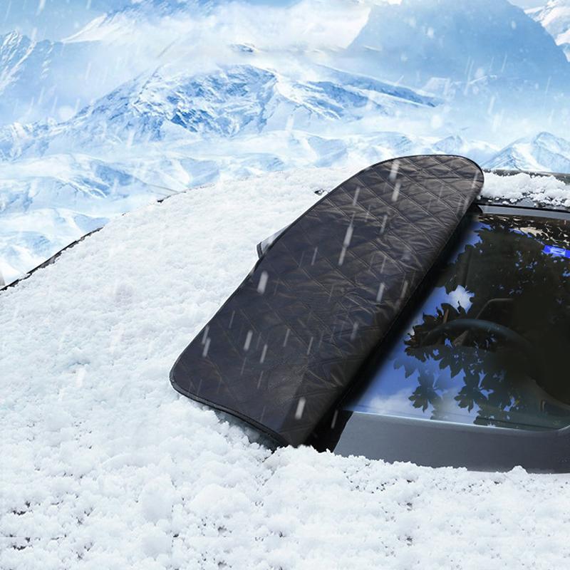 🚗 ACHETEZ 2 OFFREZ 1! ✨ Couverture Magnétique Contre la Neige pour Pare-brise - Isolation Thermique 4 Couches avec Installation Rapide pour Protection Antigel ❄️🔗
