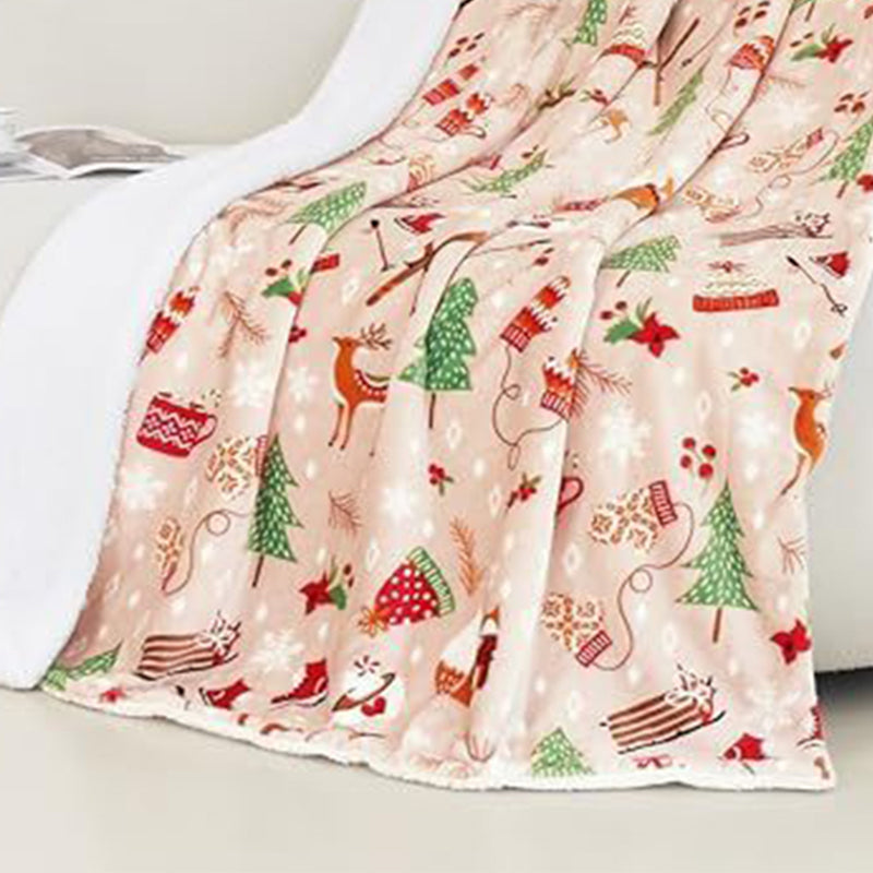Plaid de Noël Douillet — Confort et chaleur pour des fêtes magiques