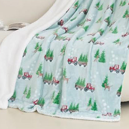 Plaid de Noël Douillet — Confort et chaleur pour des fêtes magiques