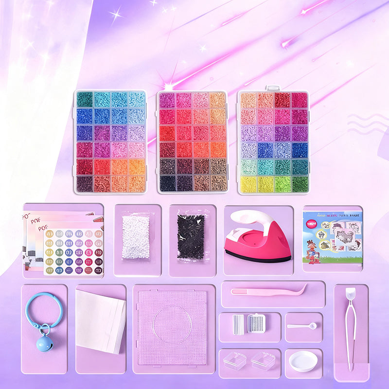 📢📢50% DE RÉDUCTION !!! 🎅Kit complet de perles à repasser de 96 couleurs