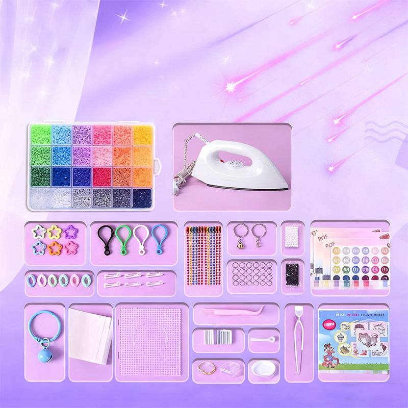 📢📢50% DE RÉDUCTION !!! 🎅Kit complet de perles à repasser de 96 couleurs