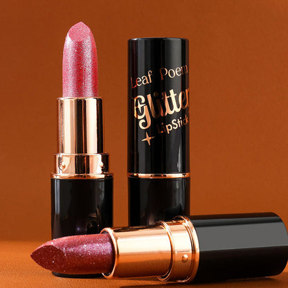Offre du Jour Exceptionnelle : 1 Acheté = 1 Offert — Rouge à Lèvres Pailleté, Waterproof et Hydratant 💄✨