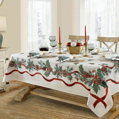 Nappe de Noël rectangulaire imperméable — 52 % de réduction jusqu'à épuisement des stocks 🎄