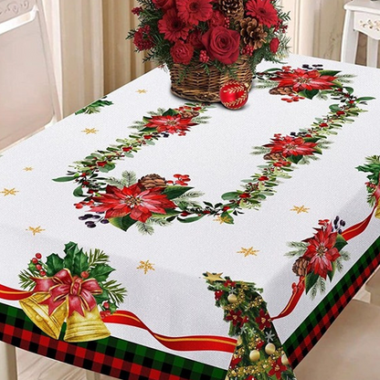 Nappe de Noël rectangulaire imperméable — 52 % de réduction jusqu'à épuisement des stocks 🎄