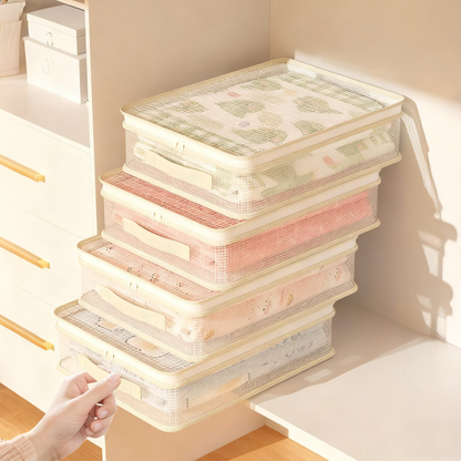 【Qualité Suprême】🌸 Sacs Transparents Renforcés – Poignées Robustes, Protection Contre l'Humidité, Idéal pour Couettes & Vêtements