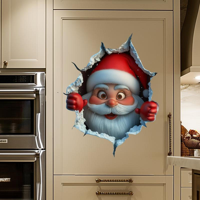 🎅Soldes de Noël 50 % DE RÉDUCTION !!🎁Autocollants muraux créatifs de Noël