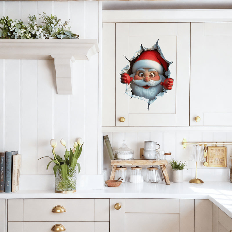 🎅Soldes de Noël 50 % DE RÉDUCTION !!🎁Autocollants muraux créatifs de Noël