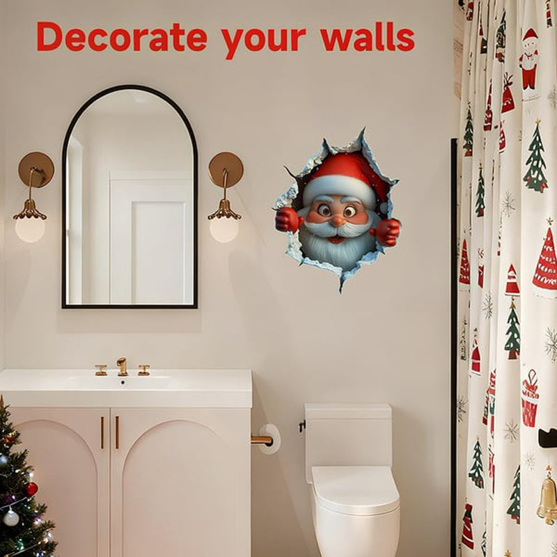 🎅Soldes de Noël 50 % DE RÉDUCTION !!🎁Autocollants muraux créatifs de Noël