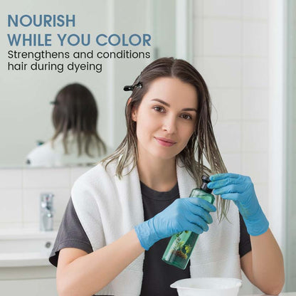 🌿 Teinture Capillaire Botanique aux Huiles Essentielles – Couleur Durable, Douce pour les Cheveux et Nourrissante, Sans Irritation 🌿