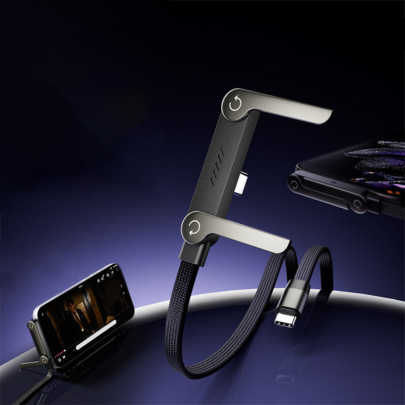 📢📢50 % de réduction !!! ✨Câble de recharge rapide 240 W avec support pour téléphone réglable