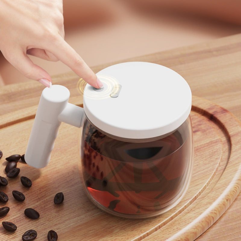 Mug à café électrique portable avec agitateur et poignée – Profitez de 60% de réduction !
