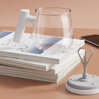 Mug à café électrique portable avec agitateur et poignée – Profitez de 60% de réduction !