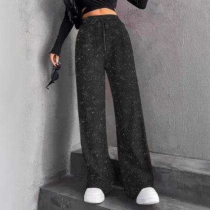 👖 Pantalon Large à Paillettes Femme – Éclat de Fête & Confort Garanti ✨