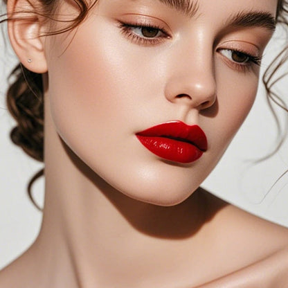 Éclair de Noël : Rouge à Lèvres Pailleté Hydratant qui Change de Couleur — Double Couche, Longue Tenue et Activation Thermique — Promo 48%