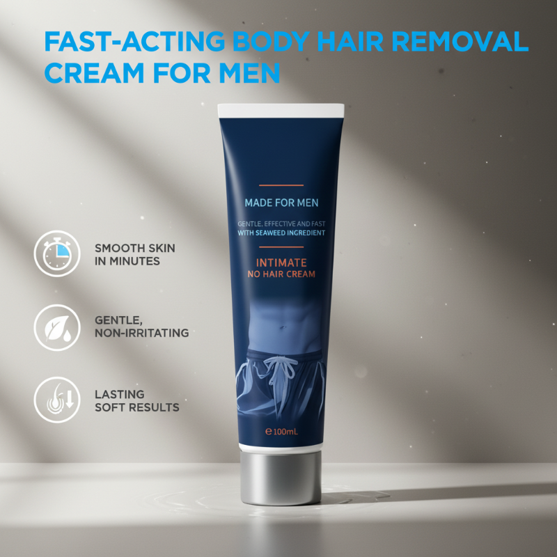 ✨ACHETEZ-EN 1 OBTENEZ-EN 1 💖Crème Dépilatoire Homme à Action Rapide – Peau Lisse, Sans Irritation🧴🌿