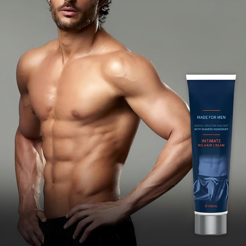 ✨ACHETEZ-EN 1 OBTENEZ-EN 1 💖Crème Dépilatoire Homme à Action Rapide – Peau Lisse, Sans Irritation🧴🌿