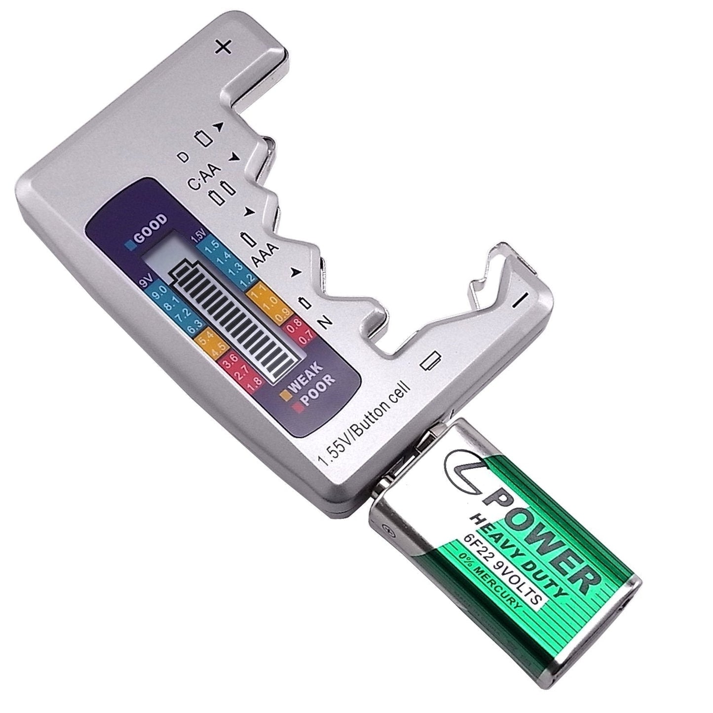 Promo 50% : Testeur de Batteries Universel – Vérifie AA, AAA, 9V et Piles bouton en 3 secondes – Compact, Ultra-précis, Sans Pile !