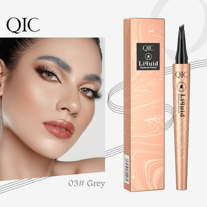 Stylo à Sourcils 3D Microblading – Effet Naturel, 4 Pointes pour une Définition Parfaite