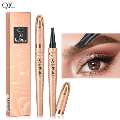 Stylo à Sourcils 3D Microblading – Effet Naturel, 4 Pointes pour une Définition Parfaite
