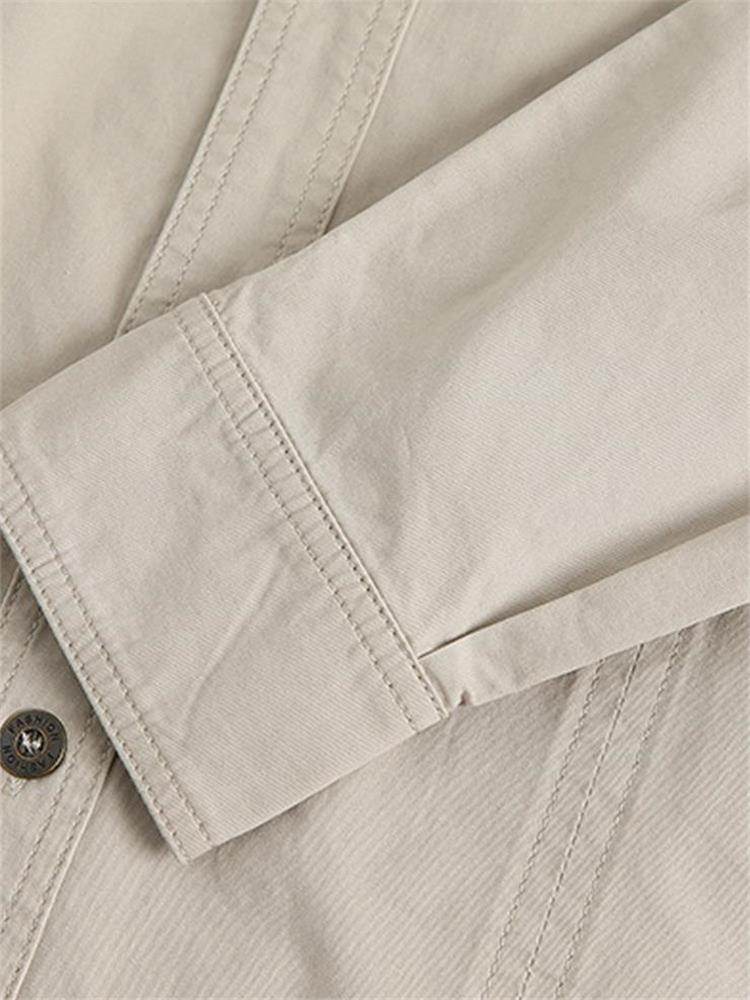 👔 50% DE RÉDUCTION ! ✨🏔️Chemise de Travail en Coton 100% pour Homme – Coutures Doubles, Évacuation d'Humidité 🍂