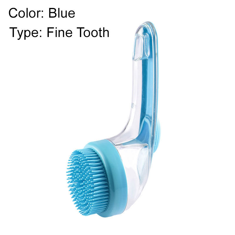 Brosse de bain pour animaux de compagnie avec un long manche et distributeur de shampoing – 50 % de réduction