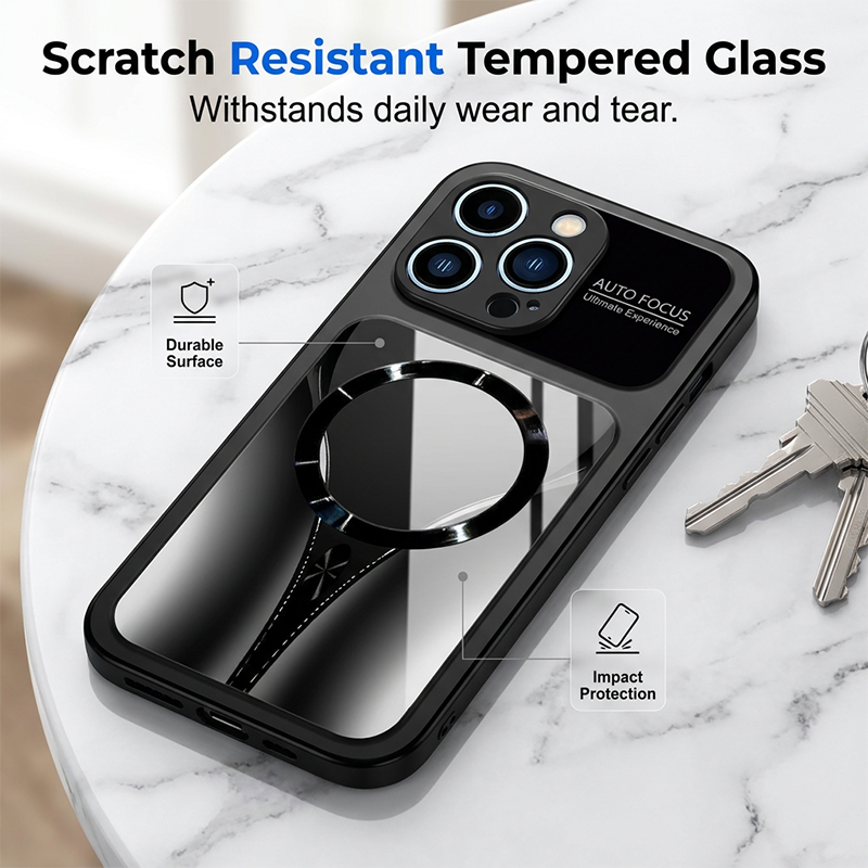 📱 50% DE RÉDUCTION ✨ Coque téléphone verre trempé magnétique – Ultra-résistante & compatible MagSafe – Protection optimale, aimants intégrés & design élégant – idéale pour les chocs quotidiens 🧲