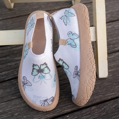 👟✨ PROMO FLASH 50% ! Mocassins Confort Femme Fly-Knit – Semelle Épaisse Antidérapante, Léger & Respirant, Style Papillon Décontracté 👣