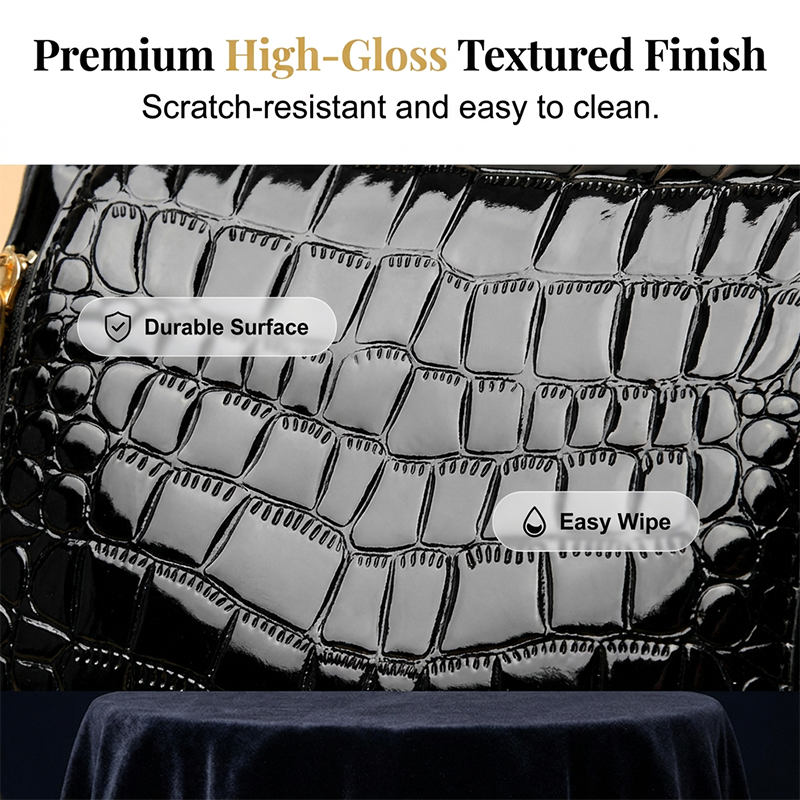 👜 PROMO LIMITÉE 61% DE RÉDUCTION ! ✨ Sac à Main Croco Brillant – Élégant, Structure, Polyvalent 💎
